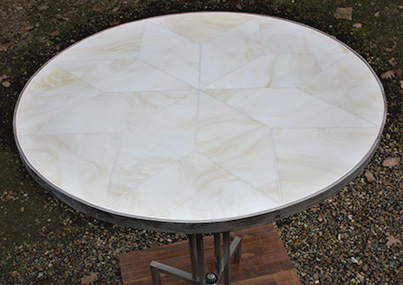 meuble métal / verre